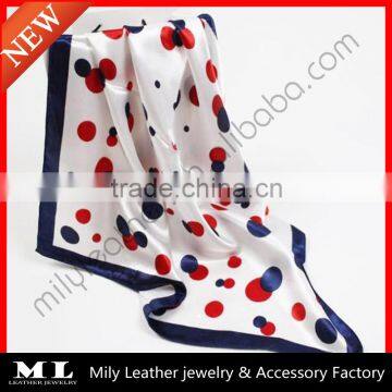 Fashion square printing silk kerchief lady scarf 50*50cm