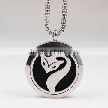 Fashion Fox Aromatherapy Essential Oils Diffuser Locket Necklace Pendant