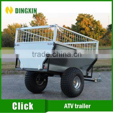 Galvanized Caged Utility ATV Box Trailer For Sales