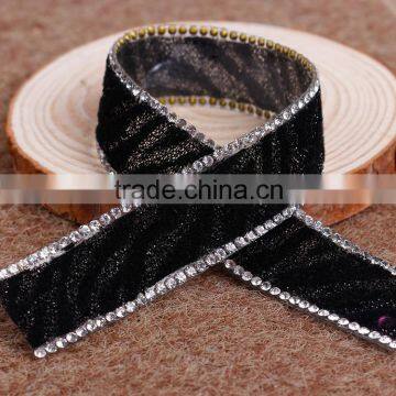 Hot-fix Technics And Motif Sparkle Ribbon For Fashion Dress photo-2