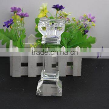 Factory Directly Sale Fashion Design European Style 130mm Clearly Color Crystal Candleholder Crystal Wedding Gift photo-6