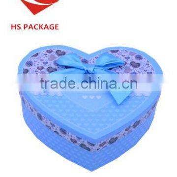 Heart-shape Nesting paper gift box with bowknot