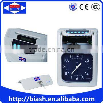 card punching attendance time clock/analogue time clock attendance machine