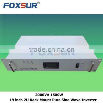 New Design 2000VA 1500W 48V dc to 110V ac Off Grid 19 Inch 2U Rack Mount Pure Sine Wave Inverter for Business Products photo-2