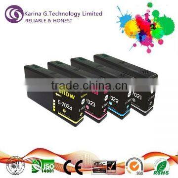 T7021 T7022 T7023 T7024 disposable compatible ink cartridges excellent compatible for Epson WP4000/4015DN etc.