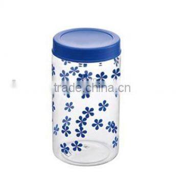 Candy can, round plastic candy box, candy plastic box