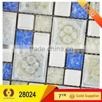 300x300mm good quality ceramic golden select mosaic wall tile (28024)