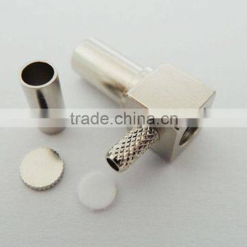 CRC9 right angle male RF coaxial connector 70 ohm for mobile phone