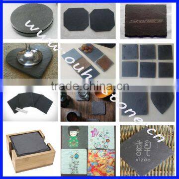 beautiful colorful slate stone coasters