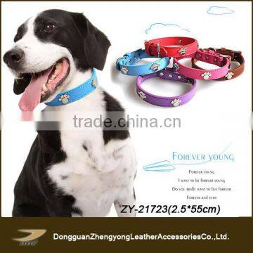 genuine leather dog collar dog neck strap