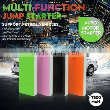 7500mAh 16mm Car Jump Starter Power Bank Car Battery Chargers Car Care Kit