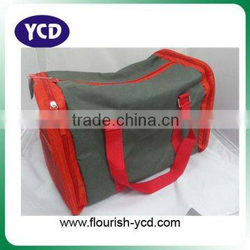 grey 600D travel bag