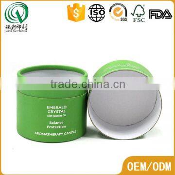 Green Hot Logo Stamping Round Packaging Gift Box Handmade Round Boxes for Cosmetic photo-6