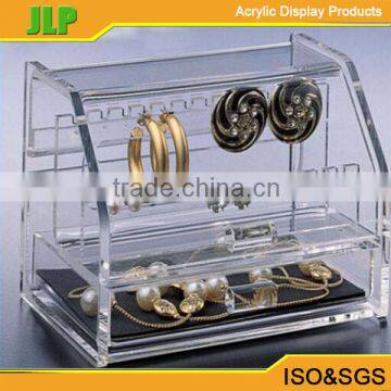 High Clear Acrylic jewelry box, gift box ,pierced earring jewelry box