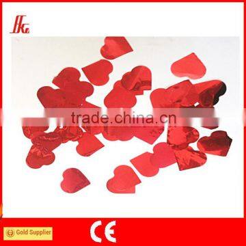 factory Price metallic heart shaped paper confetti(FAS-5072)