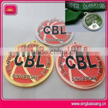 Egypt Diving Dog Dragon Casting Metal Medals With Red Ribbon photo-6