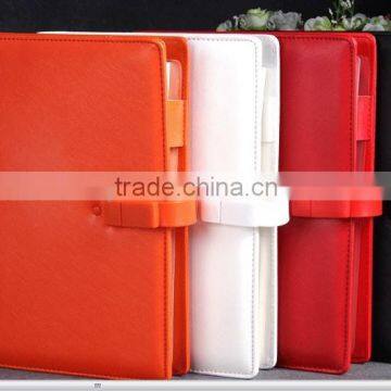 Leather Notebook Gift Set With Power Bank & Usb Flash Drive & Pen photo-2