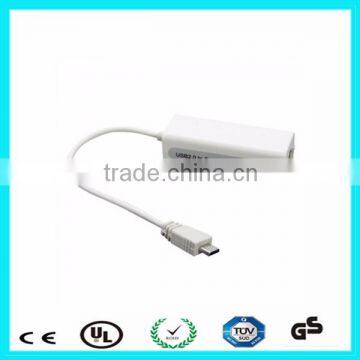 Fast ethernet wired mini usb to rj45 adapter