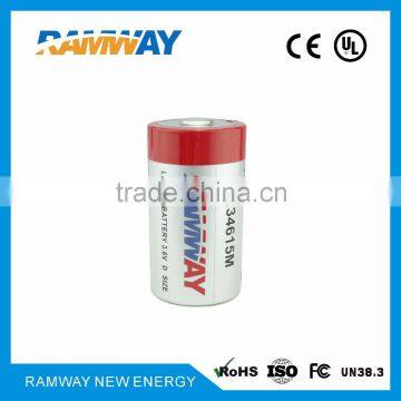 D size spiral type battery,3.6v ER34615M use in energy monitoring sensor