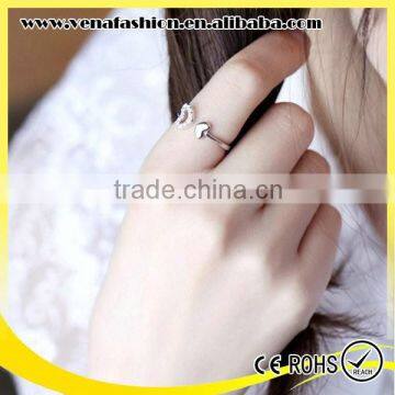 Heart Diamond Solid Value 925 Silver China cz Rings photo-6