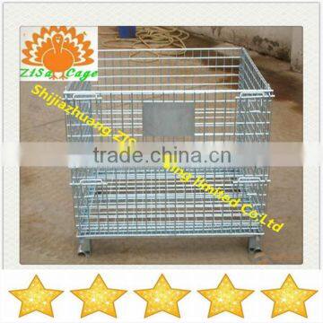 folding steel wire storage cage factory