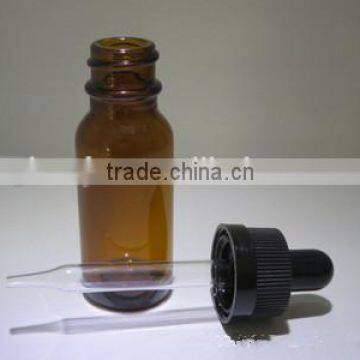 15ml e liquid boston round glass dropper bottles with childproof dropper