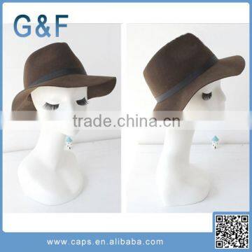 The Latest Lady Felt Fedora Hat Felt Floppy Hat Wholesale