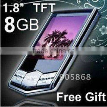 8GB New Slim 1.8"LCD MP4 Radio mp4 player