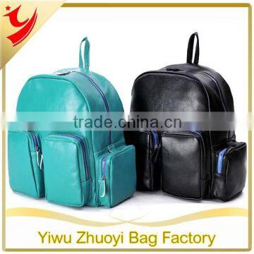 New Design Cute Girls PU Leather Backpack Bags with Front Pockets