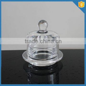 LXHY-CE0825 Glss Butter Dish Dome Covered Butter Dish / Cheese Ball Dish photo-4