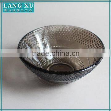 Black Spray Small Beaded Glass Soup Bowl photo-3