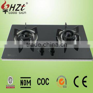 2016 home appliances tempered glass Easy clean 2 burner gas hob