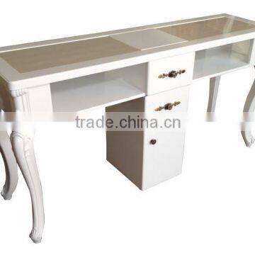 LNE-102 double nail table manicure desk for 2 people salon table