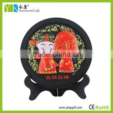 Chinese traditional couple wedding gift,purify the air resin handicraft