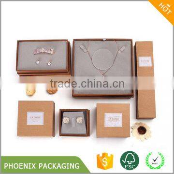 Handmade Custom Logo Printed Paper Jewelry Gift Box , Ring Box, Necklace Box photo-5