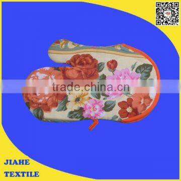 Cotton printed kitchen oven mitt