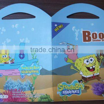 2015 eco-friendly high quality cartoon portable removable senior sticker book