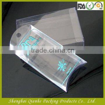 custom printed clear auto pillow pvc plastic packaging box