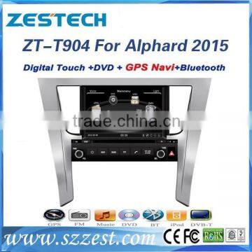 ZESTECH wholesale Chinese 2 din car dvd for Toyota ALPHARD 2015 with car dvd stereo radio Canbus/TV AM/FM