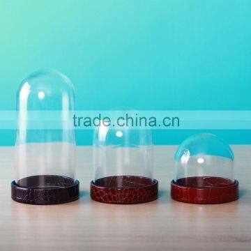 mini glass dome with pvc base