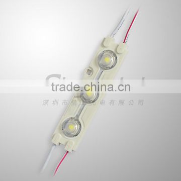 High quality 3 Chips smd 5050 LED moduel with lens for adversting