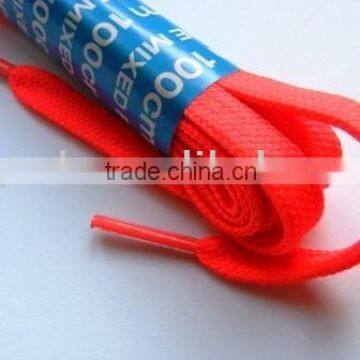 Red Flat Shoelaces