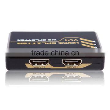 2016 HDMI splitter 2 port hdmi splitter 1x2 with full 3D and 4K 340MHz for home theater