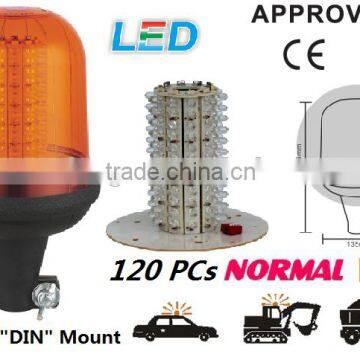 E-MARK LED Flash Warning Light, ECE MARK LED Rotating Warning Beacon (SR-BL-503A-9) Flexible DIN Mount LED Beacons, 3 Functions