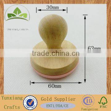 Hot Sale Soild Wood Stamp With Colored Silicone photo-2