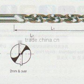 HSS straight shank twist drill for Aluminum DIN338