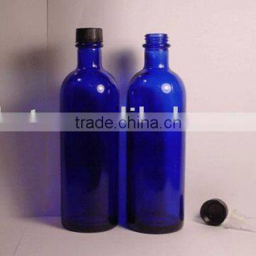 200ml boston shape blue Essential oil bottles