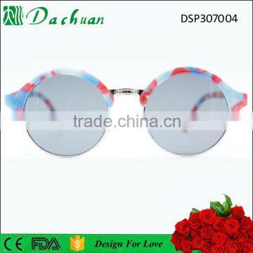 Classic Round Shape Plastic Meta Unisex Sunglasses Polarized photo-2