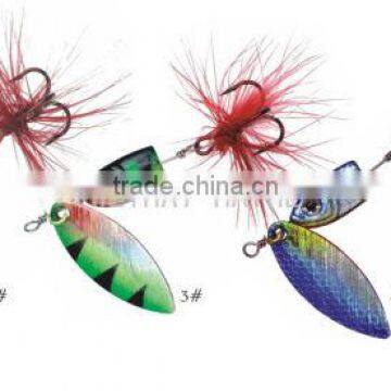 Spinner bait metal lure