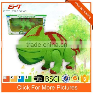 Crazy selling early educational learning toy plastic lizard toys with story